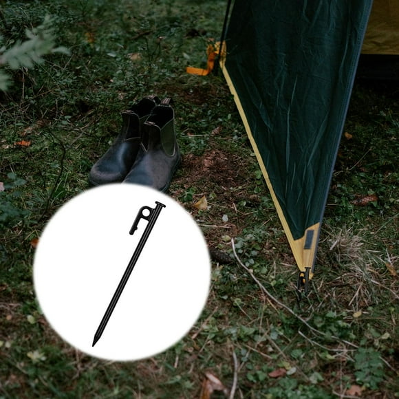 Piquets de Tente en Acier Robustes pour Camping et Plage en Plein Air, Coupe-Vent, Ancrage Sécurisé, Accessoires