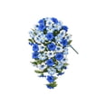 thumbnail image 2 of MMJ Artificial Flowers Faux Petunia Bush UV Resistant Outdoor Indoor Garden Porch Patio Planter Window Box Decor 24.01x14.01in, 2 of 6
