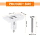 thumbnail image 2 of 4Pcs Bisagra de Tapa de Asiento de Inodoro, Tornillos Rectangulares de Agujero Ciego de 50mm con Tuercas y Arandelas para Tapa de Asiento de Inodoro, Blanco, 2 of 7
