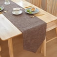 thumbnail image 2 of Yhmxh Cotton Linen Table Runner, 12x 82 Inch Rustic Farmhouse Table Runners, Long Dining Table Runners for Dinner Parties, Wedding, Christmas, Machine Washable & Easy Care Long Table Decoration, 2 of 7