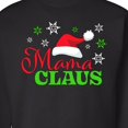 thumbnail image 3 of Inktastic Mama Claus with Christmas Santa Hat and Snowflakes Adult Sweatshirt, 3 of 4