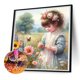 thumbnail image 5 of Pintura de diamante 5D DIY, kit completo de taladro redondo para niña, decoración del hogar, arte artesanal, 30x30cm, 5 of 9