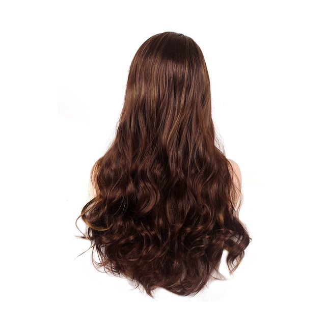 Guardurnaity Peluca de mujer largo rizado decorativo pelo falso Artificial simulación postizo transpirable ajustable moda Cosplay planchado Cuidado del cabello Guardurnaity CE014387-00