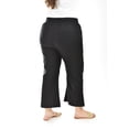 thumbnail image 3 of Pantalon de lino Roman Fashion /Tallas Extras, 022 (Negro) negro 36, 3 of 4