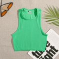 thumbnail image 2 of Aayomet Workout Tops For Women Tank Top for Women Summer Halter Tops Pleated Sleeveless Cami Shirts,Green M, 2 of 3