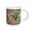 White, variant on 3drose, Ruby Throated Hummingbird Male at Petunia Flowers, Hill Country, Texas, 11oz Two-tone Black Mug