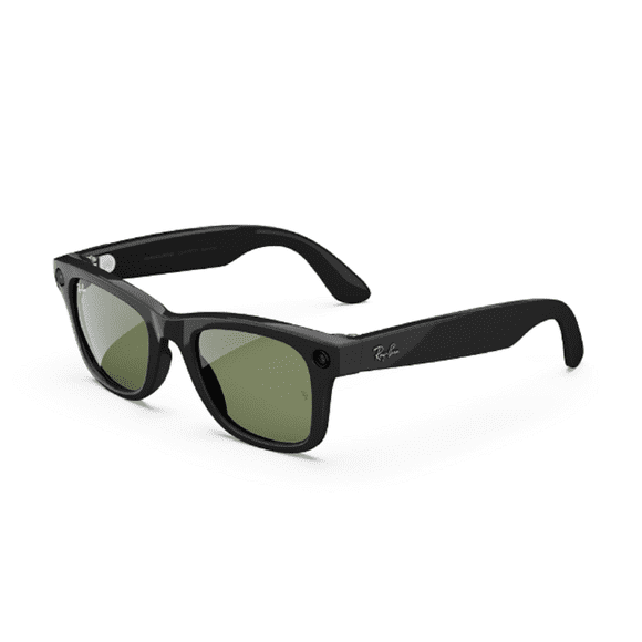Lunettes Intelligentes Ray-Ban Meta Wayfarer Noires Mates Remises à Neuf avec Verres Polarisés