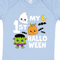 thumbnail image 4 of Inktastic My 1st Halloween with Ghost Monster and Pumpkin Boys or Girls Baby Bodysuit, 4 of 5