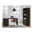 thumbnail image 4 of Crafters and Weavers Oxford Single Pedestal Desk in Basalt in Grey, 4 of 5