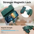 thumbnail image 5 of ELEHOLD for iPhone 15 Zipper Wallet Case,Magnetic Detachable RFID Flip Card Slots Stand Function Shockproof Full Protective Leather Case for iPhone 15,Green, 5 of 8
