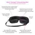 thumbnail image 2 of Mack’s Dreamgirl Contoured Sleep Mask - Pink, Comfortable, Adjustable, 2 Strap Eye Mask with Mack’s Dreamgirl Soft Foam Earplugs, 2 of 6