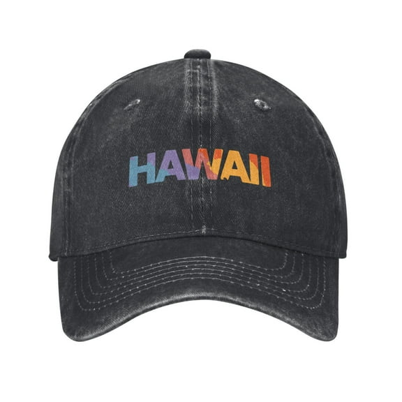 Hawaii Logo Cowboy Hat Baseball Hat Trucker Hat For Men Women Retro Denim Hats Baseball Cap Dad Hat