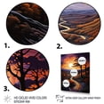 thumbnail image 3 of Designart "Tangerine Twilight at Sunset" Landscape & Nature Floater Framed Canvas Print, 3 of 7