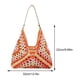thumbnail image 2 of Bolso de hombro tejido para mujer Likrtyny hobo de ganchillo gran capacidad naranja, 2 of 9