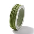 thumbnail image 2 of 1roll Nylon Threads Dyed Knotting Cord for Chinese Knotting Crafts and Jewelry Making Yellow Green 1mm about 21.87 Yards(20m)/Roll, 2 of 3