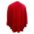 thumbnail image 2 of UJNDER Elegant Solid Color Shawl Cape for Women Soft and Comfortable Poncho Outerwear for Stylish Layering Red, 2 of 3