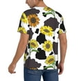 thumbnail image 6 of Easygdp Sunflowers Country Men's Muscle T-Shirt Men's Baseball Short Sleeves, for Gym Workout Athletic with Button - 3X-Large, 6 of 9