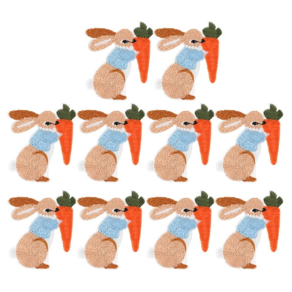 Patches pour Vêtements 10 Pcs Patchs en Fer Patchs Lapin Patchs à Coudre Cool Qualité Supérieure