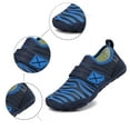 thumbnail image 5 of ZHOGXU Big Boys Girls Sneakers Flat Sole Non Slip Print Breathable Comfortable Lightweight Sports Shoes For Outdoor Activities Blue 7-8 Years, 5 of 7