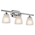 thumbnail image 1 of Kichler 5448CH Ansonia 3 Light Bath Light, Chrome, 1 of 1