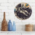 thumbnail image 3 of Yayeee 10" Wall Clock Battery Operated Quartz Round Silent Non-Ticking Home Decor, Beige Record, 3 of 6