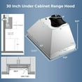 Costway 30 Inch Under Cabinet Range Hood with 4 Fan Speeds, Touch ...