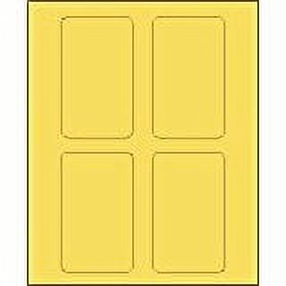 3" x 5" Pastel Yellow Labels for Laser Printers, Inkjet Printers or Copier Machines. (GL3050PY)