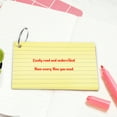 thumbnail image 3 of Miangastore 150 Pcs Flash Cards Ruled Index Cards Double Sided Studying Flash Cards Colored Index Cards With Rings, 3 of 8