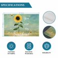 thumbnail image 6 of Sunflowers Placemats Set of 6, Botanical Ombre Flowers You Are My Sunshine Placemats for Dining Table, Place Mats for Kitchen Tabletop, Waterproof Wipeable Dining Table Mats Set, 6 of 9
