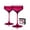 Pink, variant on Viski Nouveau Champagne Coupe Glasses, Home Bar Gifts, 6.5oz Set of 2 Amber