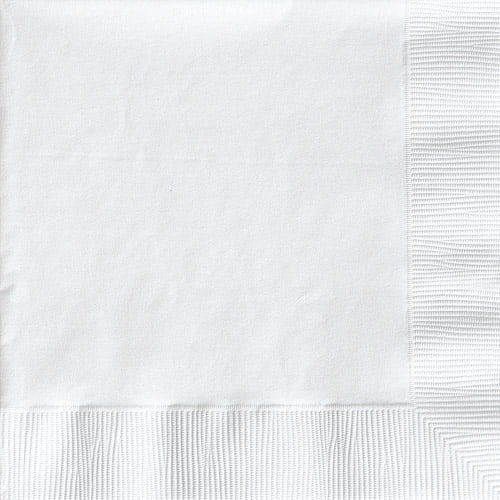 Creative Expressions Beverage Napkins 50-Pack, White by CREATIVE CONVERTING