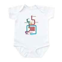 CafePress - Gastrointestinal Subway Map Infant Bodysuit - Baby Light Bodysuit, Size Newborn - 24 Months