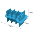thumbnail image 3 of 2 moldes de silicona para hielo a prueba de fugas, forma de pene, bandeja para cubitos de hielo, herramienta para barra (B), 3 of 8
