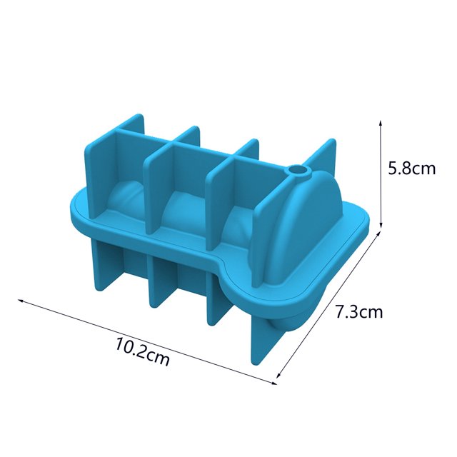 2 moldes de silicona para hielo a prueba de fugas, forma de pene, bandeja para cubitos de hielo, herramienta para barra (B) Hugtrwg Libre de BPA