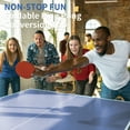 thumbnail image 3 of Table Tennis Table 9ft Blue Mid-Size Ping Pong Conversion Top Foldable & Portable Table Tennis Table Top for Indoor Games,Indoor Ping Pong Table, 3 of 12