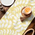 thumbnail image 3 of Table Runners 90 Inches Long Dress Scarves, Pale Yellow Leaves Farmhouse Coffee/Dining/Kitchen Table Decor Table Runner for Living Room, Farmhouse Botanical Branch Vintage Boho 13x90 Inch, 3 of 9