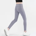 thumbnail image 4 of XXWXYD Kids Girls Leggings Spring Skinny Stretc𝗁y High Waist Ankle Length Yoga Pants Seamles Loung𝖾 Footless Tights Comfortable Workout Leggings, 4 of 5