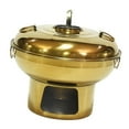 thumbnail image 1 of Stainless Steel Hot Pot Single Person Small Hotpot Small Hot Pot for Camping Aureate 20cm, 1 of 8