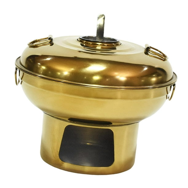 Olla caliente de acero inoxidable para cocinar al aire libre, té con leche, olla pequeña para encimera Áurea 20cm