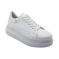 thumbnail image 2 of Tenis Casuales Blanco con agujeta para dama con suela alta Chevere  CH-2010-BA, 2 of 7