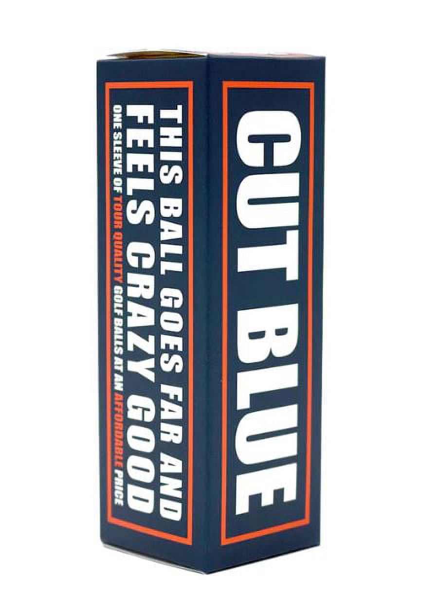 (2 pack) Cut Golf Blue Golf Balls, 4 Piece Urethane, 12 Pack, White