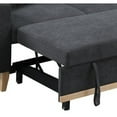 thumbnail image 4 of 84 Inch Reversible Sleeper Sectional Sofa with Storage Chaise, Modern, Gray- Saltoro Sherpi, 4 of 5