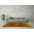 thumbnail image 3 of Ahgly Company Machine Washable Indoor Rectangle Persian Yellow Traditional Area Rugs, 8' x 12', 3 of 4