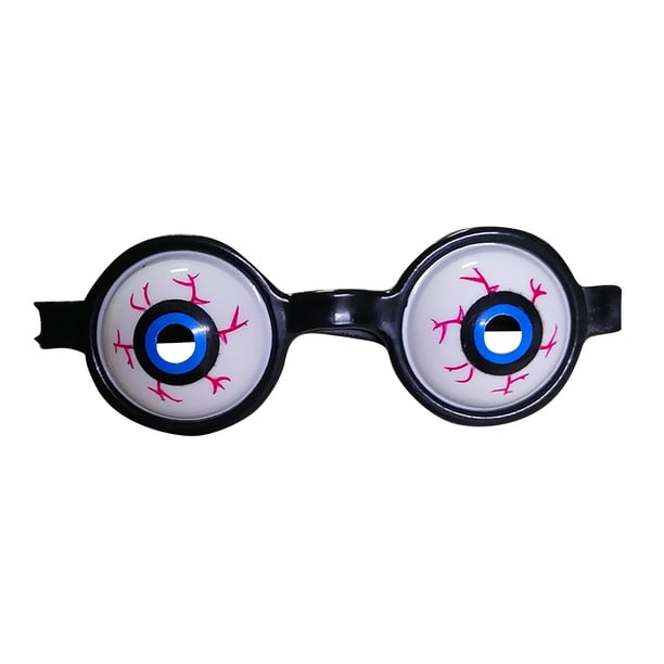 Compre 2 y consiga un 10% de descuento Halloween Eyeball Glasses Horror Glasses Eye Plastic Glasses Halloween Prom Party Makeup Costumes Props Party Supplies Gifts