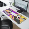 thumbnail image 2 of Purple Yellow Black Camouflage&nbsp;pad Mousewaterproofwashable&nbsp;for Office Home Work GamingmousepadsRubber Base Mousepad with Stitched Edges 31.5x11.8inches, 2 of 7