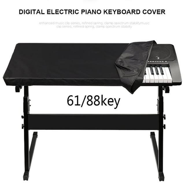 AMERTEER Piano Keyboard Dust Cover for 61/81 Keys Electric/Digital Piano Foldable Protective Keyboard Cover Dust Proof Cover Waterproof Digital Piano Keyboard Bag Case Cover