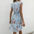 thumbnail image 2 of SWSMCLT Women's Casual Dress Summer Dresses Knitted Spring Loose Fit Sundress Sexy High Waist Beach Sheer Blue 14, 2 of 4