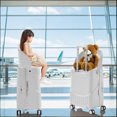 thumbnail image 4 of TBAU Ride-On Suitcase for Kids with Foldable Seat,20"Front-Opening Luggage with USB & Type-C Ports, TSA Lock,White, 4 of 8