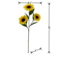 thumbnail image 5 of Mainstays 28 in Yellow Artificial Sunflower Stems, Set of 6, Indoor Use., 5 of 8