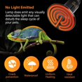 thumbnail image 4 of Simple Deluxe 50W Ceramic Heat Emitter Reptile Heat Lamp Bulb No Light Emitting Brooder Coop Heater for Amphibian Pet & Incubating Chicken, 2-Pack, 4 of 6